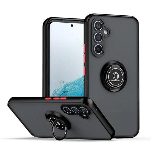 Funda de TPU + PC con anillo para Samsung Galaxy A54 5G Q Shadow 1 Series (negro y rojo)