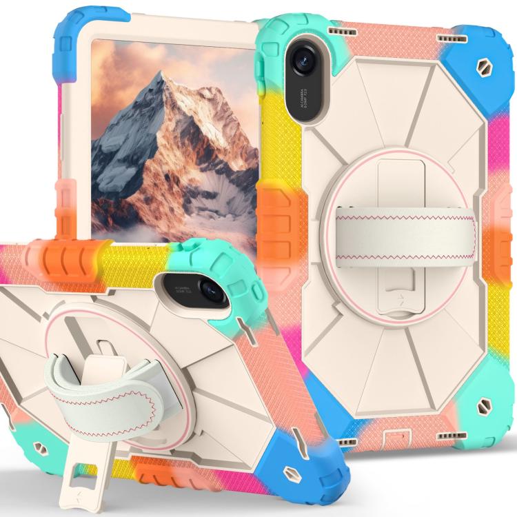 Funda híbrida de silicona con diseño de robot para Xiaomi Redmi Pad 2 11 2025 (azul)