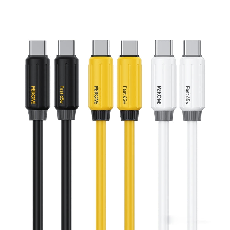 Cable de Datos Wk Wdc-28 Silicona Elástica 1 m Pd65W Tipo C a Tipo C (Blanco)