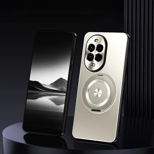 Funda Metal Esmerilado con Soporte Giratorio para Huawei Nova 13 Pro (Titanio)