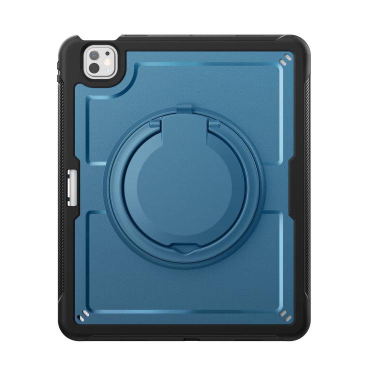 Funda Híbrida Tipo Panal con Asa y Correa para iPad Pro 13 (2024) (Azul Marino)