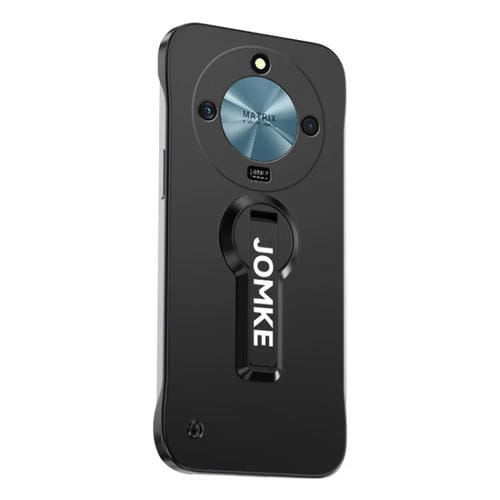 Estuche para Teléfono Honor X50 con Soporte Giratorio 360° y Barniz para Hornear (Negro)