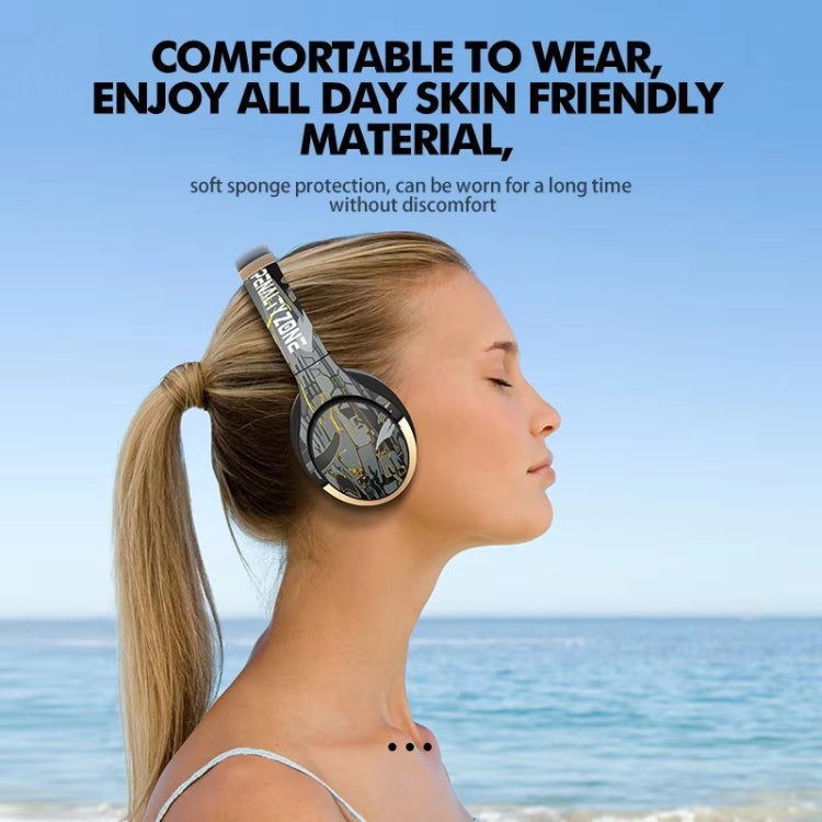 Auriculares inalámbricos Bluetooth A6 Anc Gaming Studio (Beige)