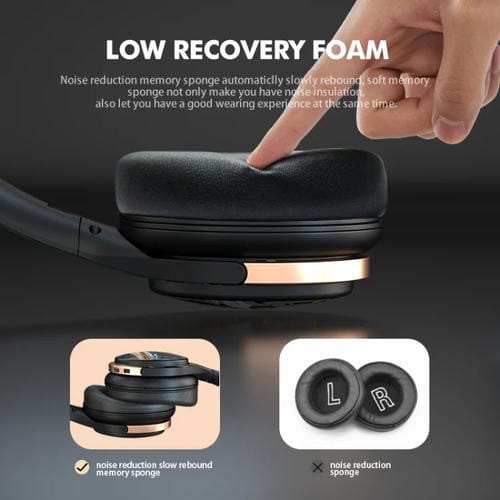 Auriculares Inalámbricos Bluetooth A6 Anc Gaming Studio (Negro)