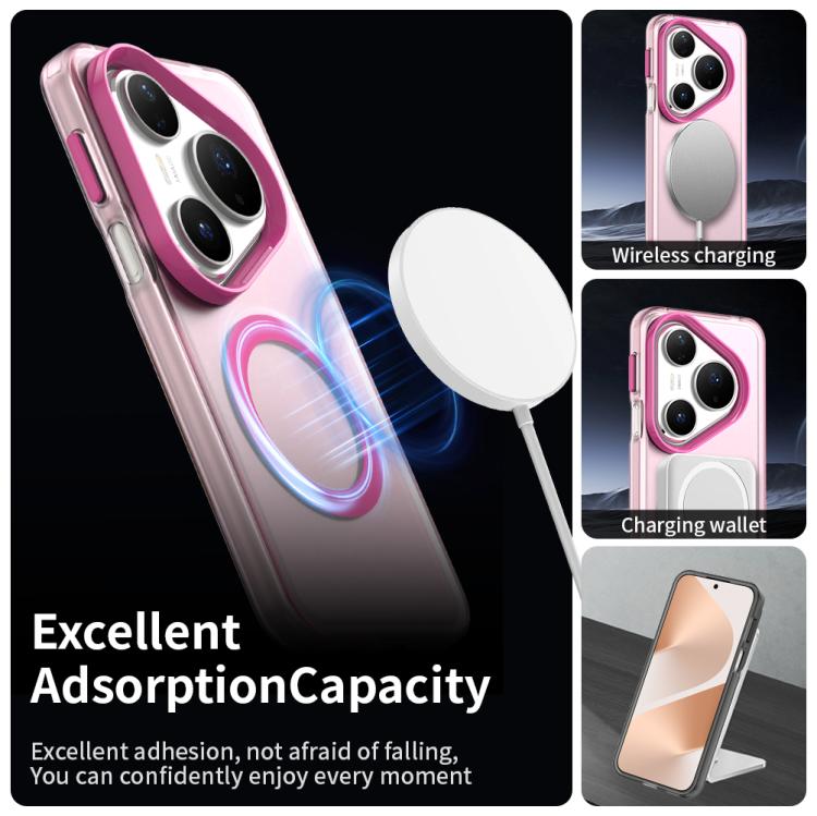 Funda híbrida de TPU y PC con Magsafe Candy para Huawei Pura 80 Pro (roja)