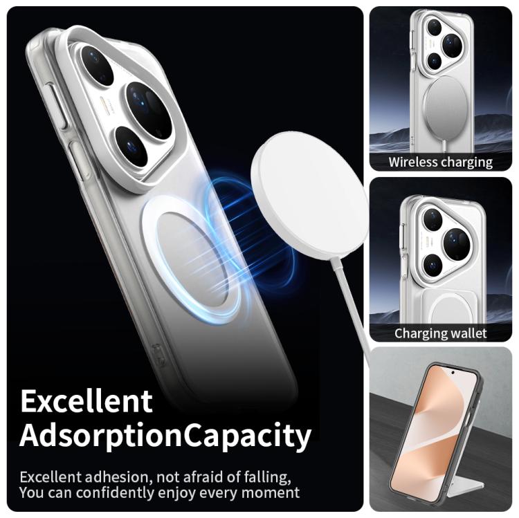 Funda híbrida de TPU y PC con Magsafe Candy para Huawei Pura 80 Ultra (blanca)