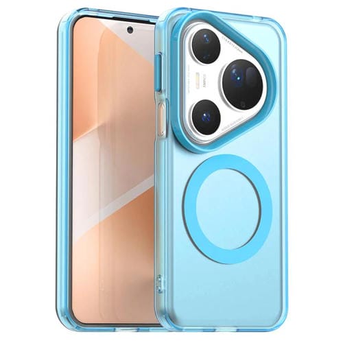 Funda híbrida de TPU y PC con Magsafe Candy para Huawei Pura 80 Ultra (azul)