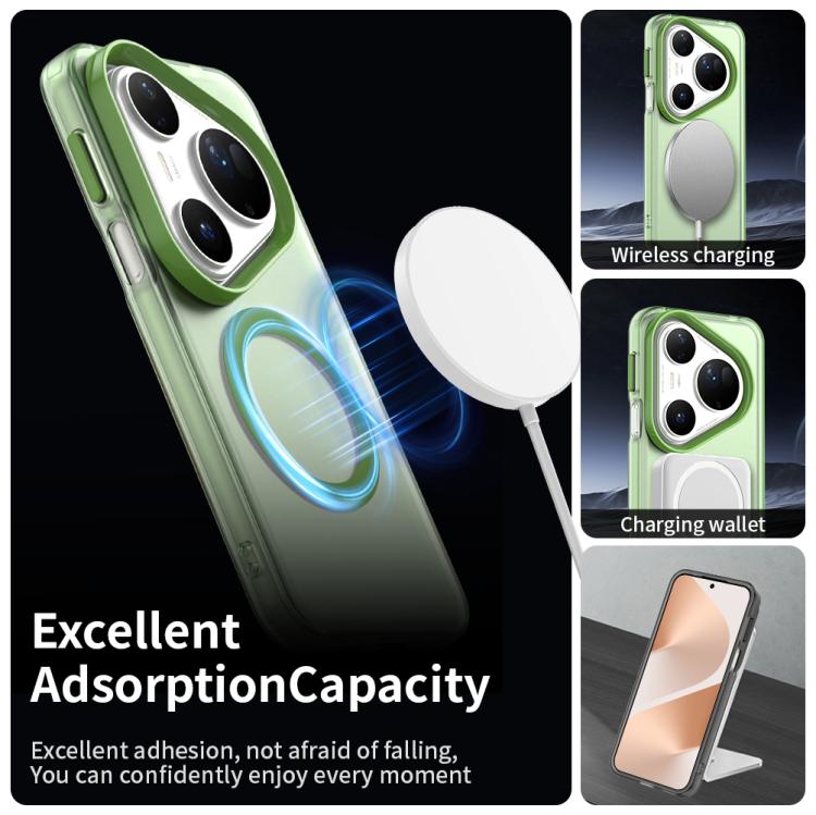 Funda híbrida de TPU y PC con Magsafe Candy para Huawei Pura 80 Ultra (verde)