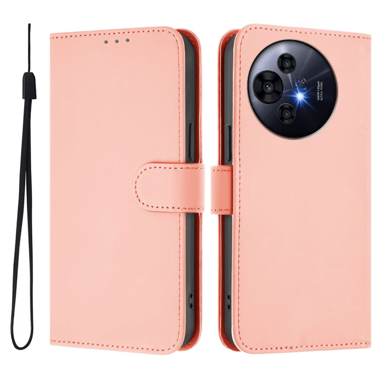 Funda de Cuero Nxtpaper para TCL 50 Pro con Textura de Piel y Cordón (Rosa)