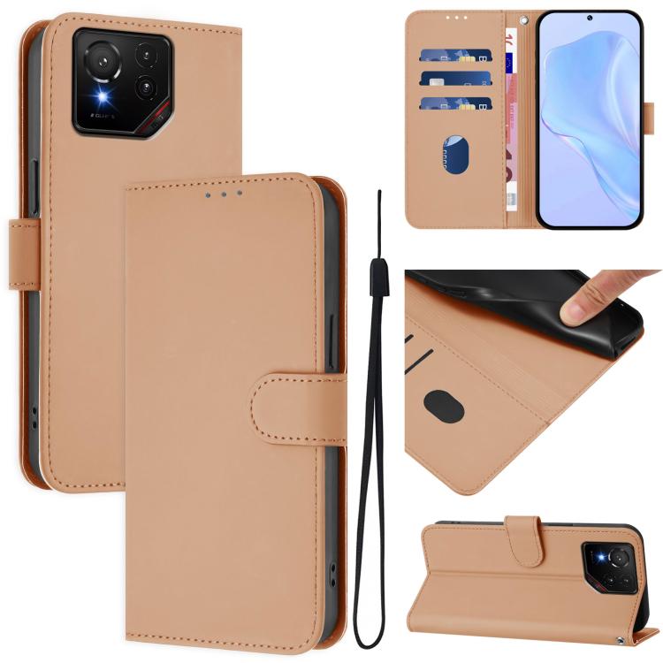 Funda de Cuero con Cordón para Asus Rog Phone 9 y 9 Pro (Piel) con Tacto Suave