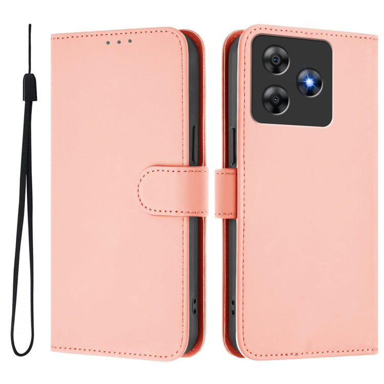 Funda de Piel Sintética con Cordón para Teléfono BlackView Wave 8C (Rosa)