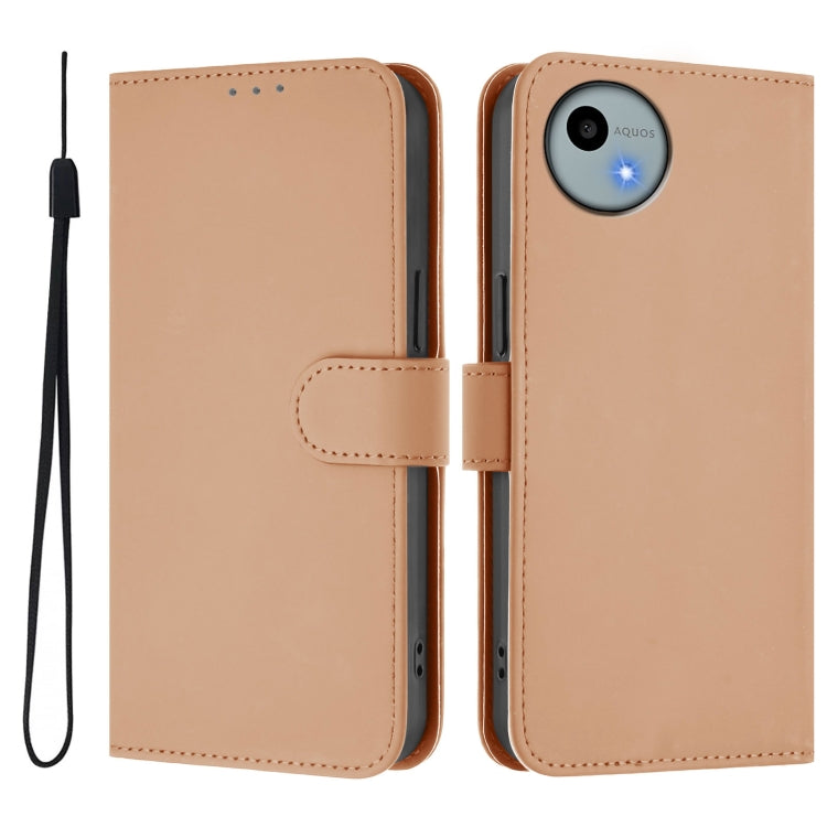Funda Piel Sintética con Cordón para Sharp Aquos Wish4/Sh-52E (Piel)