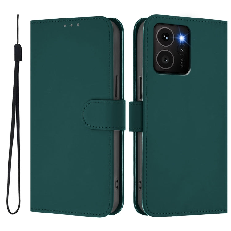 Funda de Cuero para Teléfono HMD Skyline Skin Feel con Cordón (Verde Oscuro)