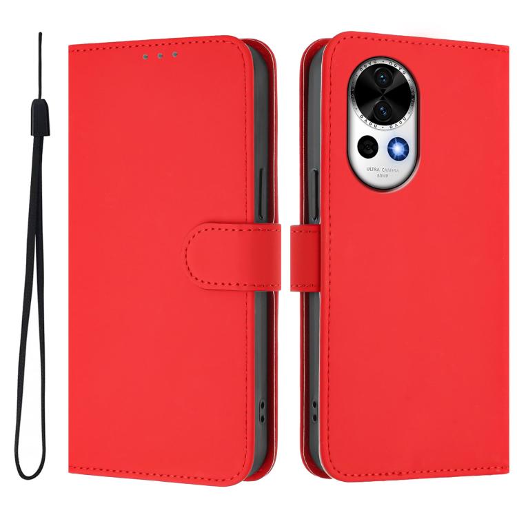 Funda Piel Sintética con Cordón para Huawei Nova 13/Nova 12 (Rojo)