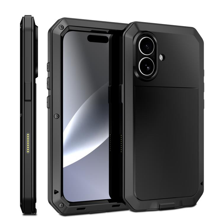 Funda metálica triple a prueba de golpes RedPepper para iPhone 17 (negra)