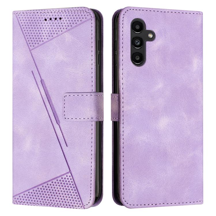 Funda de cuero triangular Dream Triangle con cordón para Samsung Galaxy S25 FE 5G (morado)