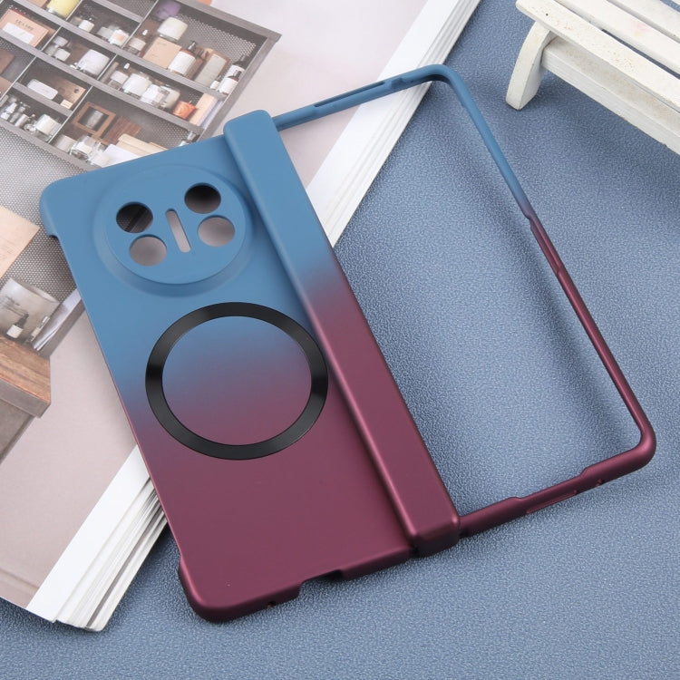 Estuche para Huawei Mate X5 / X3 con Magsafe y Gradiente Líquido para PC (Azul Púrpura)