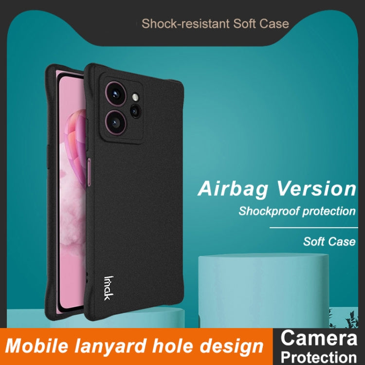 Funda TPU a Prueba de Golpes para Teléfono HMD Skyline 5G Imak con Airbag (Negro Mate)