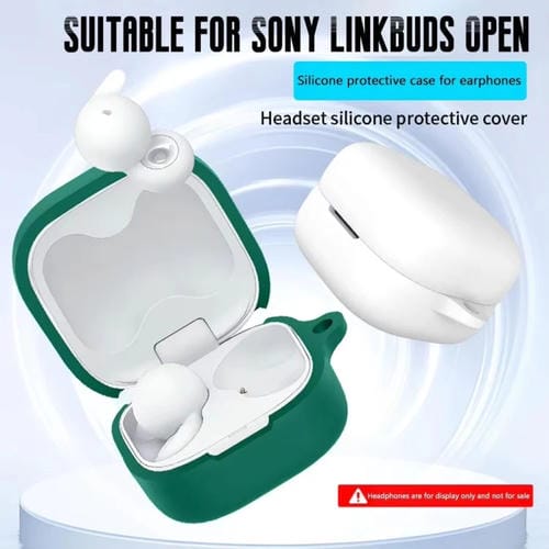 Funda Protectora de Silicona para Auriculares Sony Linkbuds Open (Verde)