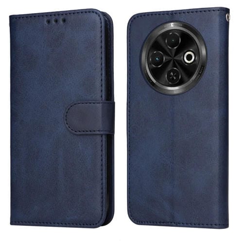 Funda Piel Sintética con Tapa para Tecno Spark 30C (Azul)