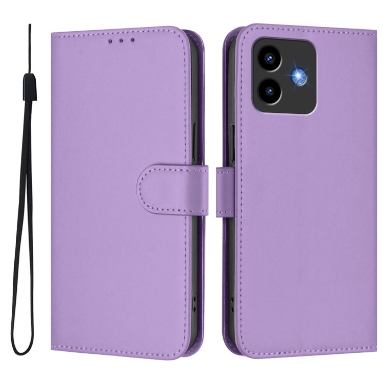Funda de Piel con Cordón para Cubot Note 40 Skin Feel (Morado Lavanda)