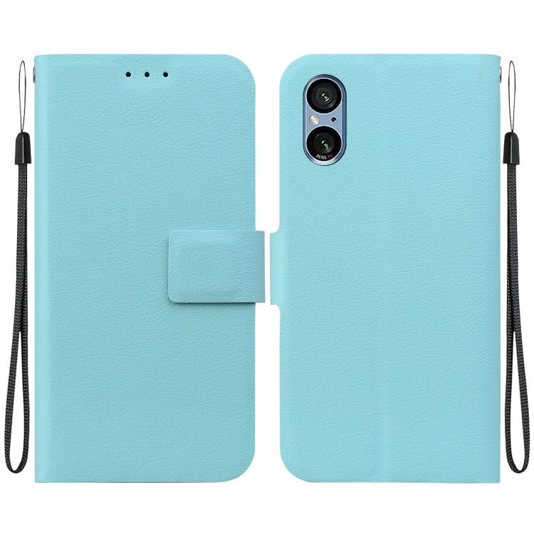 Funda de Cuero Ultradelgada con Hebilla Magnética para Sony Xperia 5 V (Verde)