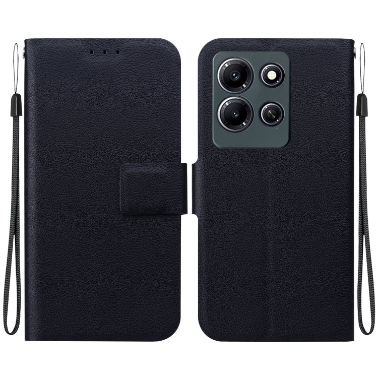 Funda de Cuero Ultrafina con Hebilla Magnética para Infinix Note 30I (Negra)