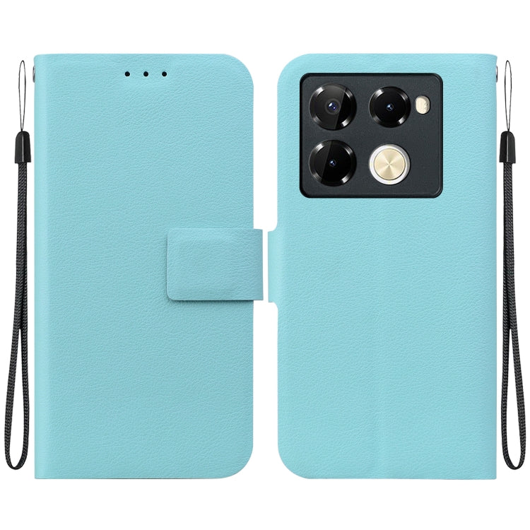 Funda de Cuero con Hebilla Magnética Ultrafina para Infinix Note 40 Pro 4G/5G (Verde)