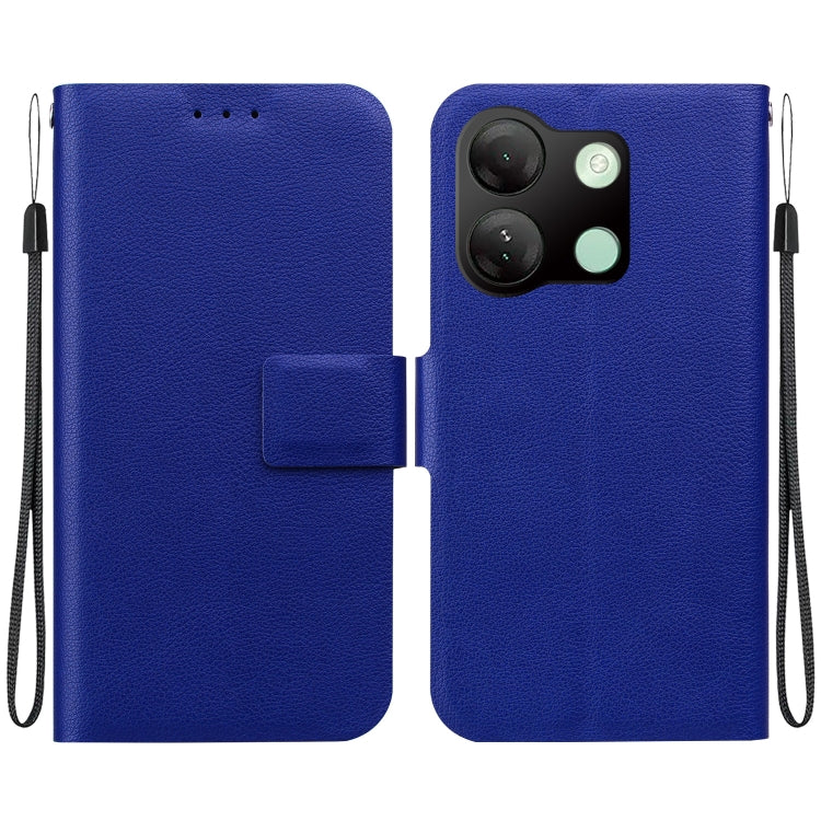 Funda de Cuero Ultradelgada con Hebilla Magnética para Infinix Smart 7 HD (Azul)