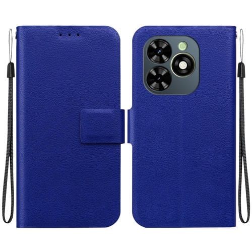 Funda de Cuero Ultrafina con Hebilla Magnética para Tecno Spark Go 2024/Spark 20 (Azul)