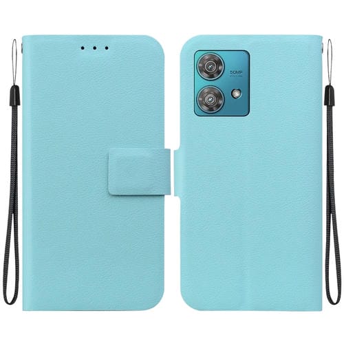 Funda de Cuero Ultradelgada con Hebilla Magnética para Motorola Edge 40 Neo (Verde)