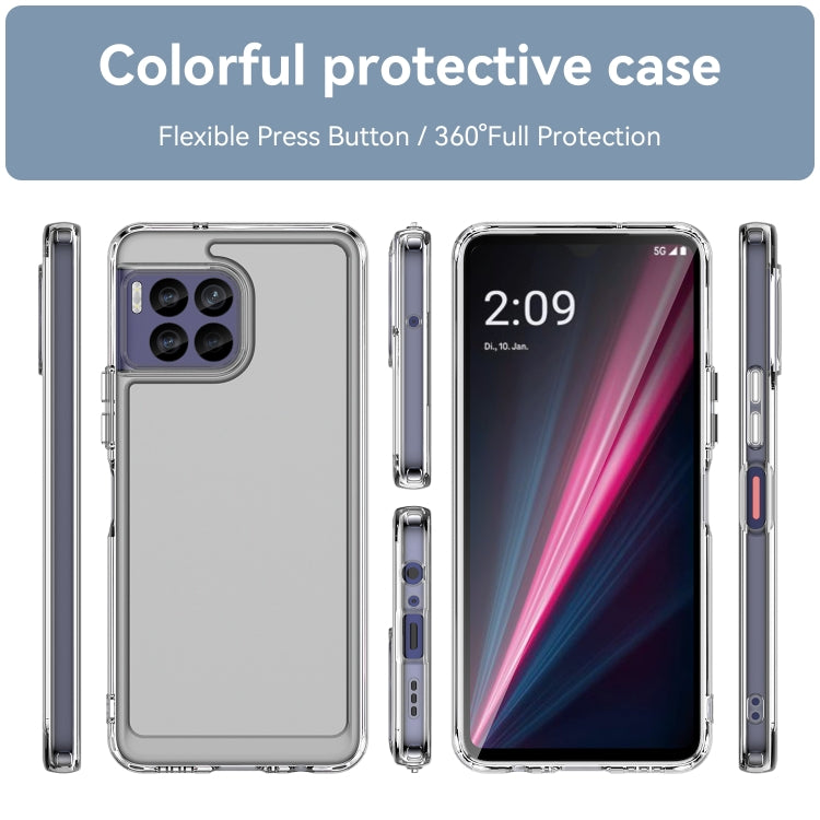 Funda TPU para Teléfono T-Mobile Revvl 7 Pro 5G Candy Series (Transparente)