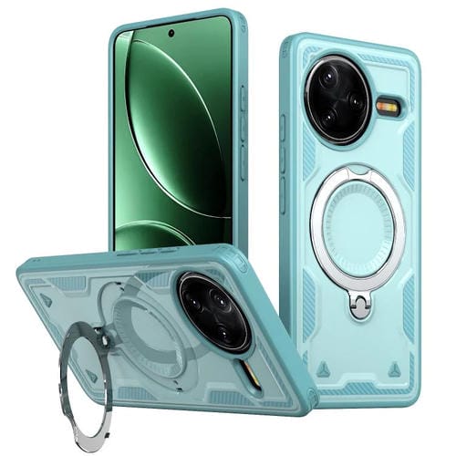 Funda híbrida de TPU con soporte MagSafe para Redmi K80/K80 Pro (azul claro)