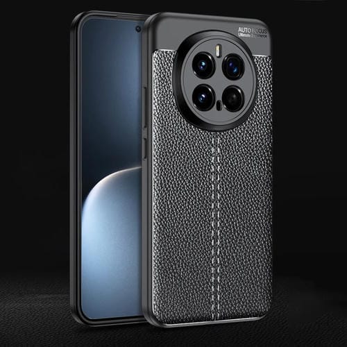 Funda para Teléfono Honor Magic7 Pro TPU Textura de Lichi a Prueba de Golpes (Negra)