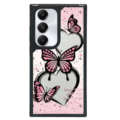 Funda para Teléfono Samsung Galaxy A34 Cobertura Total Diseño Artístico (Mariposa Rosa)