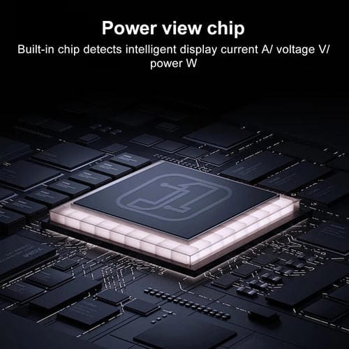 Adaptador Estéreo con Pantalla Digital PD 140 W Tipo C/USB-C a Tipo C/USB-C (Negro)