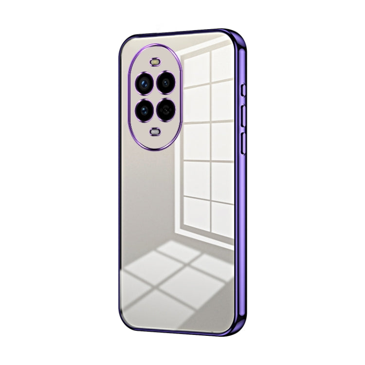 Funda para Teléfono Huawei Nova 13 Pro con Orificios Finos y Revestimiento Transparente (Morado)