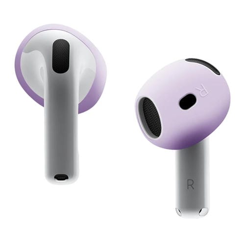 Funda Protectora Silicona Suave Auriculares AirPods 4 (Morado Lavanda)