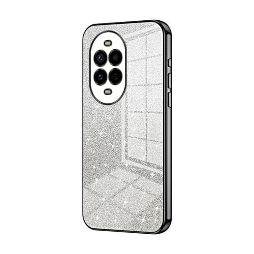 Funda para Teléfono Huawei Nova 13 Pro con Purpurina en Degradado Galvanizada (Negra)