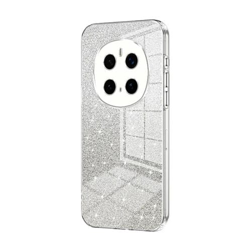 Funda para teléfono Honor Magic7 Pro con acabado galvanizado en polvo y purpurina degradada (Transparente)