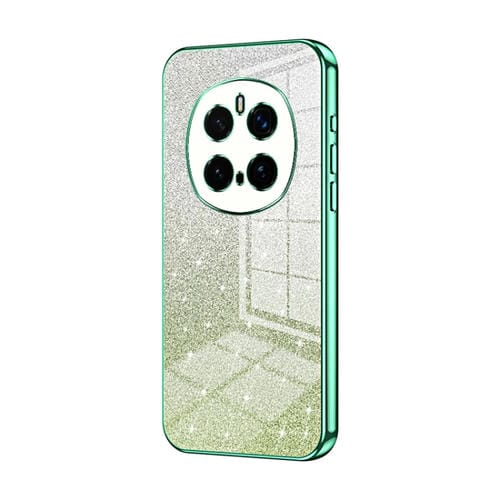 Funda para Teléfono Honor Magic7 Pro Acabado Galvanizado en Polvo Purpurina Degradada (Verde)