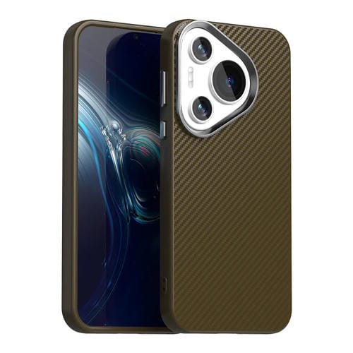 Funda para Teléfono Huawei Pura 70 Carbon Fiber Series Imd (Marrón)