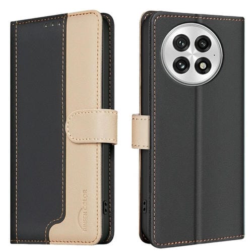 Funda de Cuero Antirrobo con Protección RFID para OnePlus 13 (Negro)