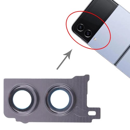 Cubierta de Lente Samsung Galaxy Z Flip4 SM-F721B Cámara Trasera (10 Piezas) (Negra)
