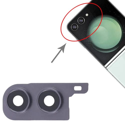 Rear Camera Lens Cover Samsung Galaxy Z Flip5 (SM-F731B) (10 Pieces) (Black)