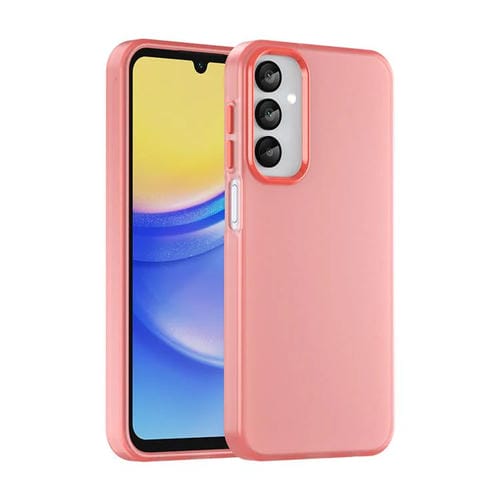 Funda híbrida TPU Translúcida Esmerilada Samsung Galaxy A15 5G cobertura total (Roja)