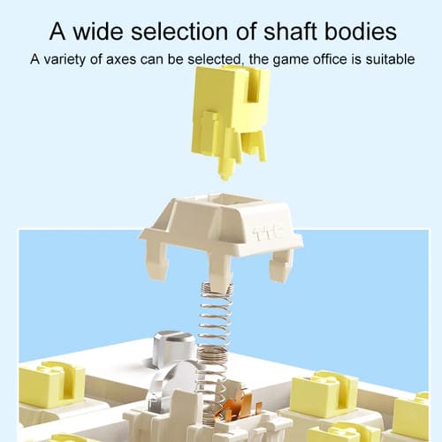 Teclado Mecánico Aula F75 80 Teclas con Cable, 2,4 G y Bluetooth, RGB Personalizado (Azul)