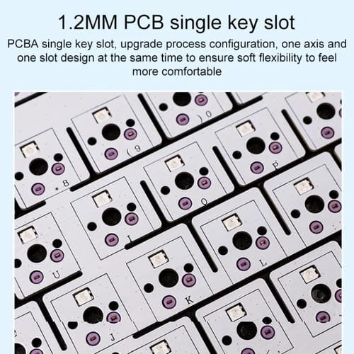 Teclado Mecánico Aula F75 80 Teclas con Cable, 2,4 G y Bluetooth, RGB Personalizado (Azul)
