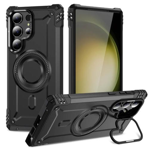 Estuche para Teléfono Samsung Galaxy S23 Ultra 5G con Soporte para Lente Magsafe (Negro)