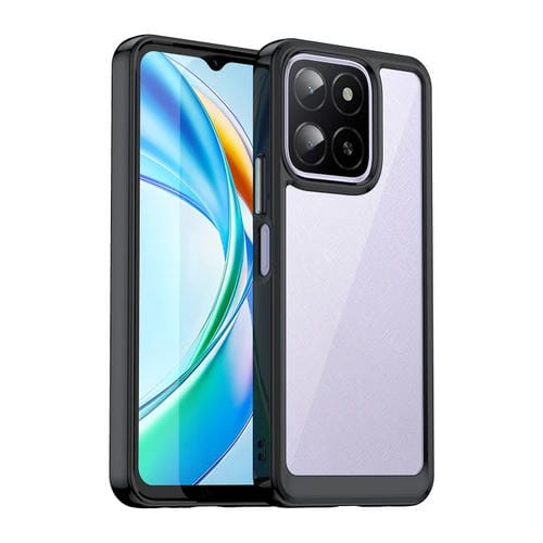 Funda híbrida Acrílico y TPU Honor X5B Plus Serie Colorida (Negra)